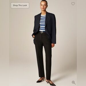 Kate Straight-leg Pant in Four-season Stretch Black Size 6